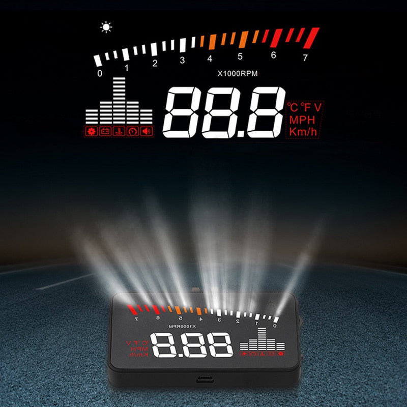 Automatic Matching Overspeed Warning System Projector