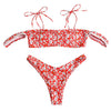 Floral Knot High Leg Bikini
