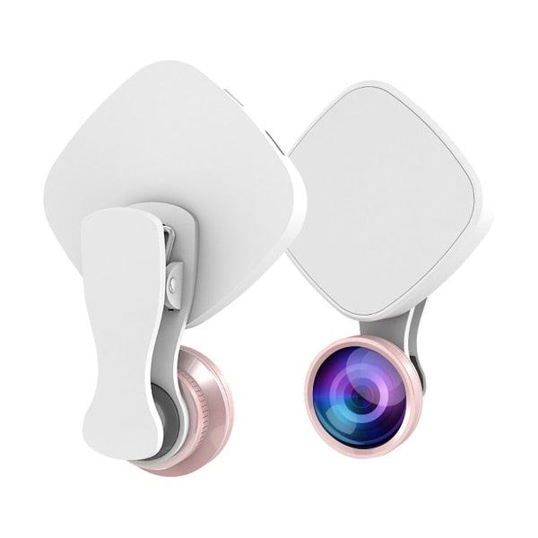 Selfie Ring Light with HD 3 in 1 Fisheye