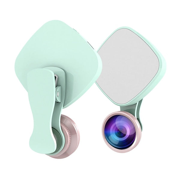 Selfie Ring Light with HD 3 in 1 Fisheye