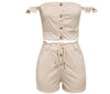 Playsuit Summer Jumpsuit Khaki