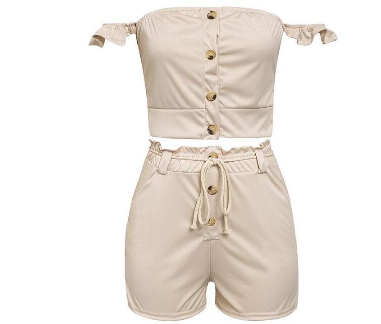 Playsuit Summer Jumpsuit Khaki