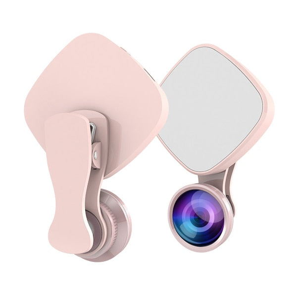 Selfie Ring Light with HD 3 in 1 Fisheye