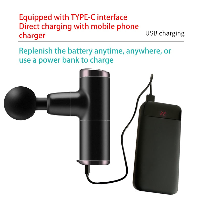 Mini Electric Massage Gun Deep Muscle Fascial